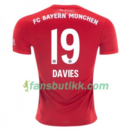 Fotballdrakt FC Bayern München Alphonso Davies 19 Hjemmetrøye 2019-2020 Kortermet
